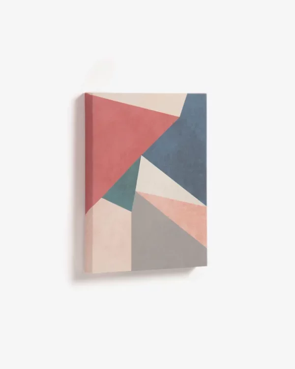 Toile triangle rouge