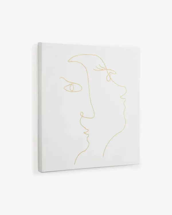 Toile Visage Doré