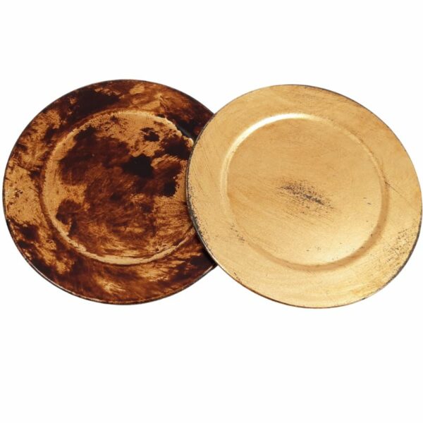 Set de plats dorés