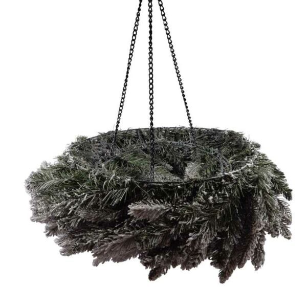 Couronne artificielle enneigée 60cm – Image 2