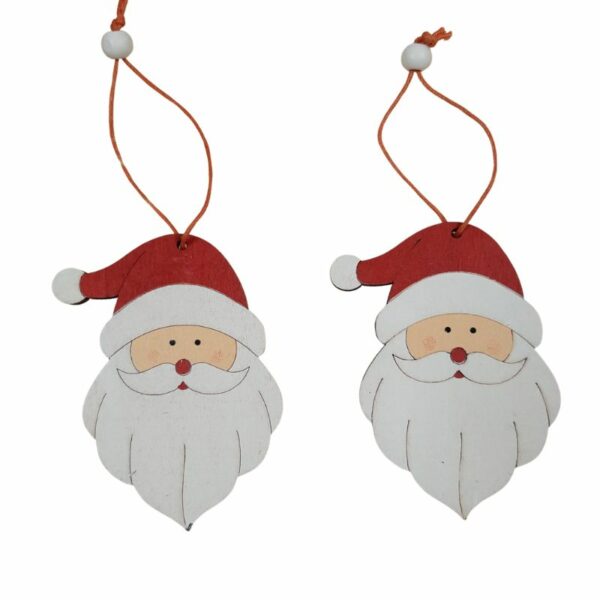 Lot de 2 suspensions Papa Noël