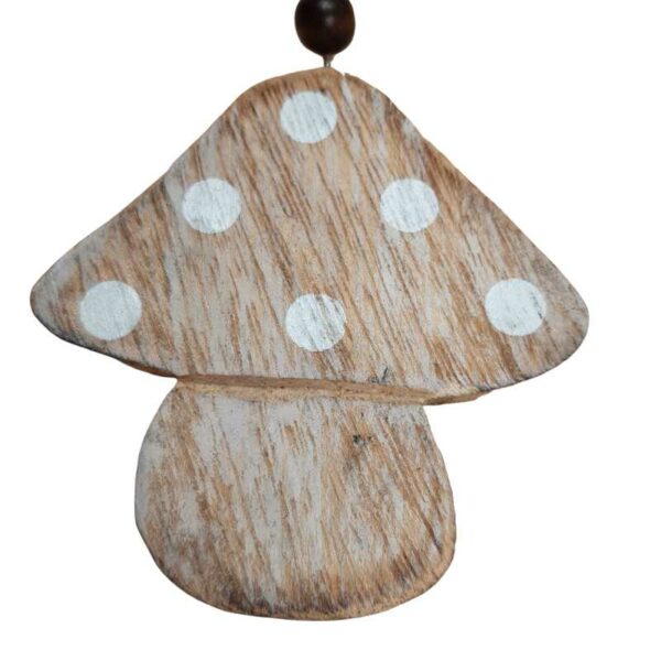 Lot de 6 champignons en bois – Image 3