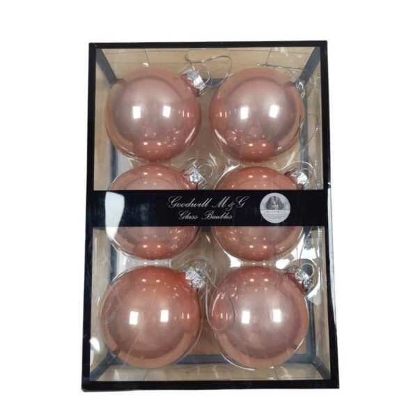 6 boules Roses