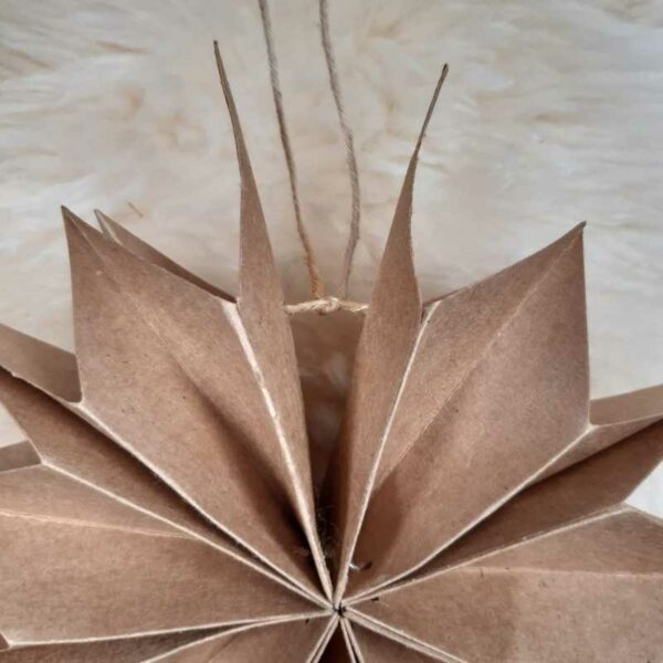 Suspension étoile en papier 20 cm – Image 2