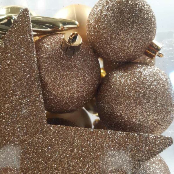 Set de 33 boules de Noël dorées – Image 3
