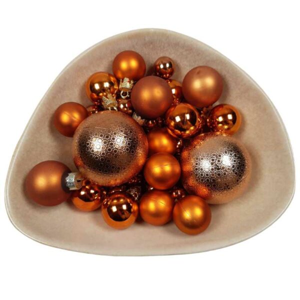 Lot de 38 boules orange
