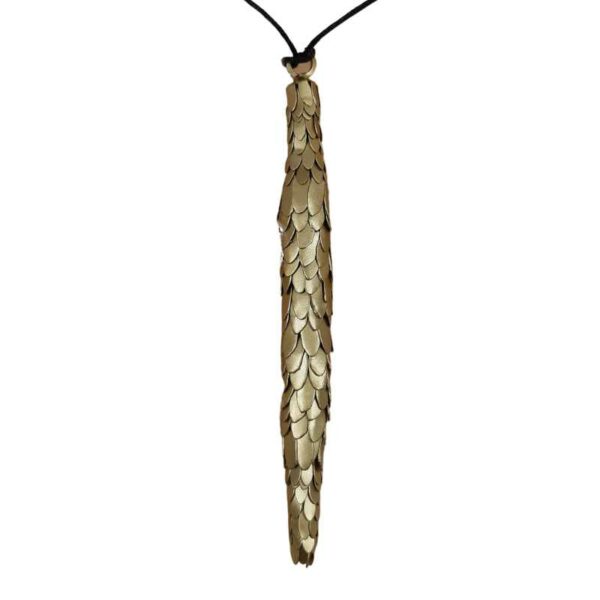 Suspension carotte dorée 13 cm