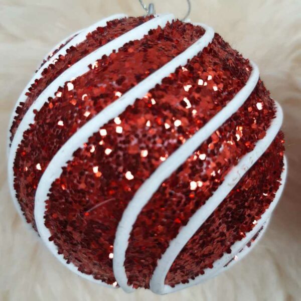 Set de 2 boules rouge et blanc – Image 3
