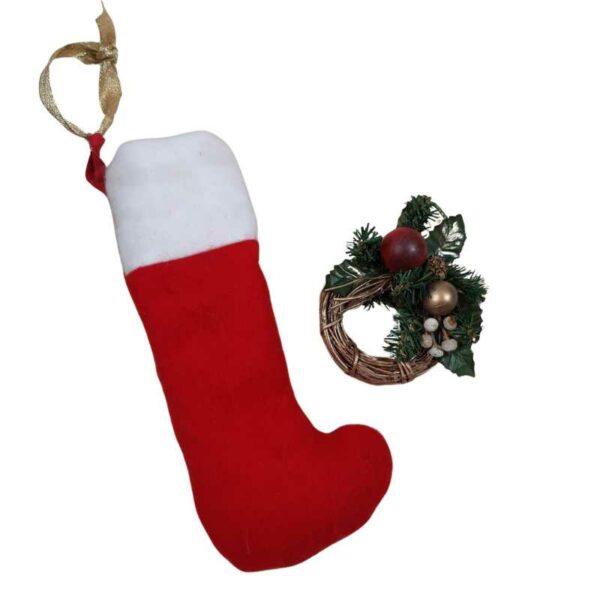 Botte et couronne de Noël