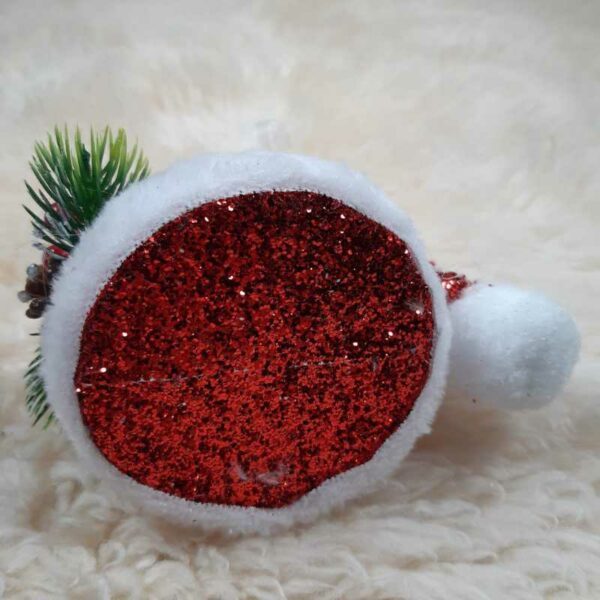 Chapeau de Père Noël 10 cm – Image 4