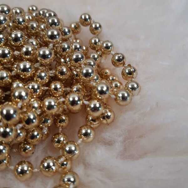 Guirlande de perles dorées 3m – Image 2