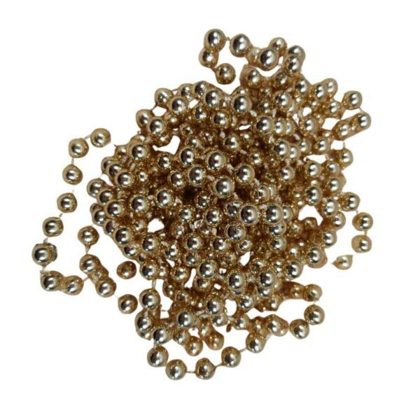 Guirlande de perles dorées 3m