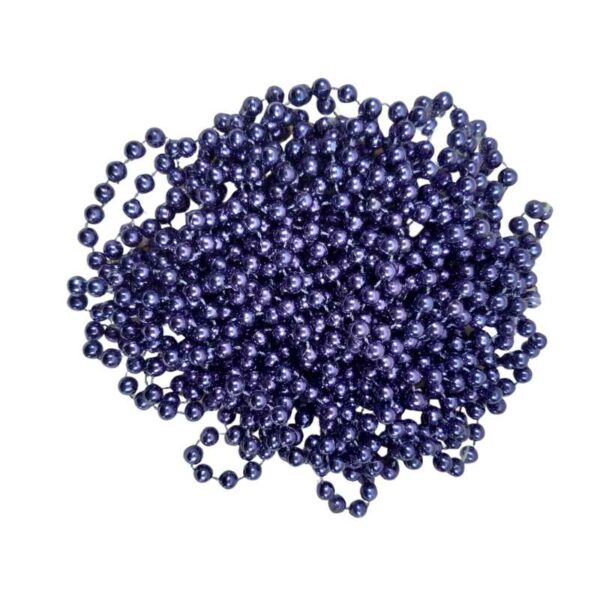Guirlande de perles mauves 10m