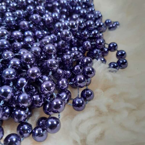 Guirlande de perles mauves 10m – Image 2