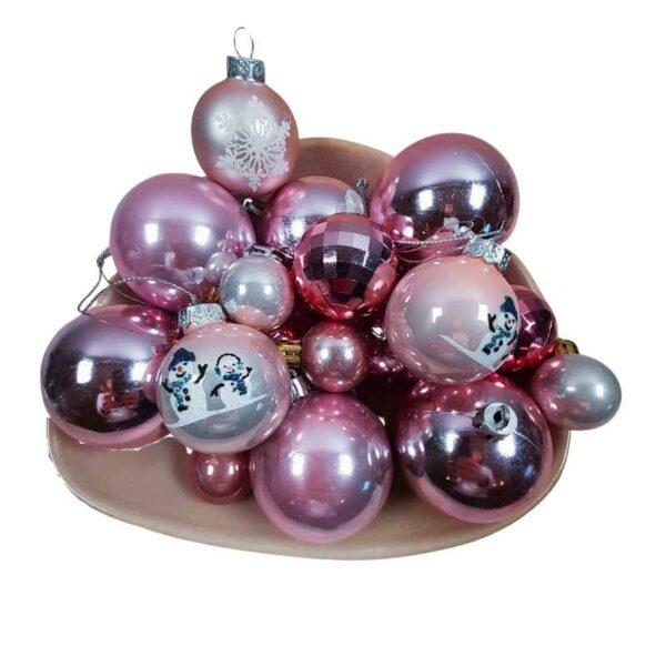 Set de 18 boules Lila