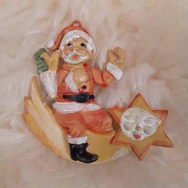 Set de 2 Pères Noël en résine – Image 2