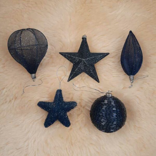 Set de 65 décorations bleues – Image 2