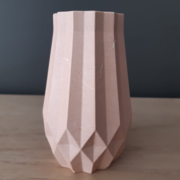 Vase multi facettes - saumon – Image 2